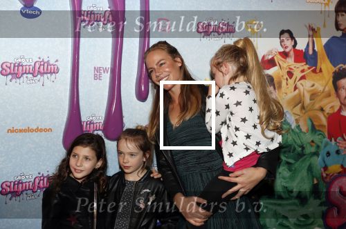 Amsterdam 2 februari 2020
Premiere de Grote slijmfilm in pathe arena. Nicolette Kluijver kwam met twee dochters
