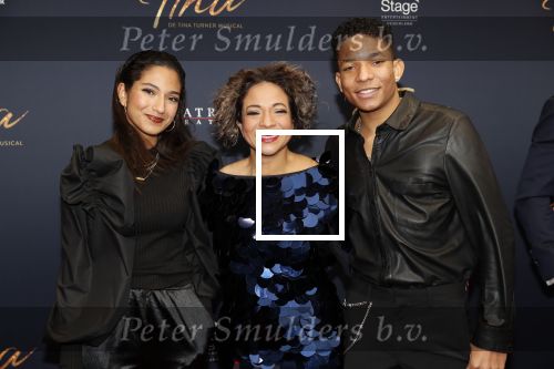 Utrecht 9 februari 2020
Premiere Tina Turner musical in het Beatrix Theater.
Nurlaila Karim met haar kinderen