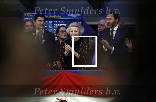 Amsterdam 23 januari 2020
Jumping Amsterdam in de Rai. Prinses Beatrix en Tjalling ten cate op de tribune