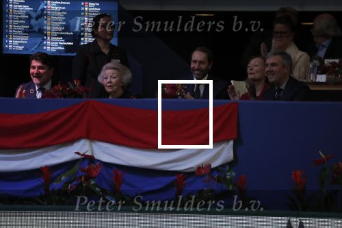 Amsterdam 23 januari 2020
Jumping Amsterdam in de Rai. Prinses Beatrix en Tjalling ten cate op de tribune