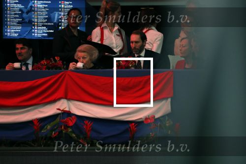 Amsterdam 23 januari 2020
Jumping Amsterdam in de Rai. Prinses Beatrix en Tjalling ten cate op de tribune
