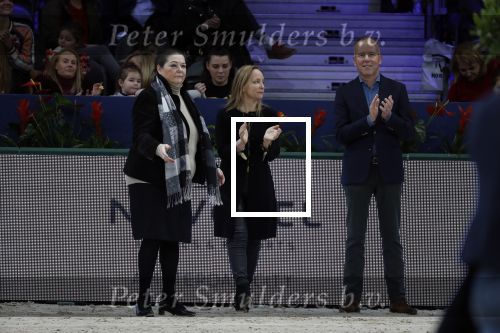 Amsterdam26 januari 2020
Prinses Margarita met haar man Tjalling ten Cate en hun dochters Julia en Paola bij Jumping Amsterdam in de RAI