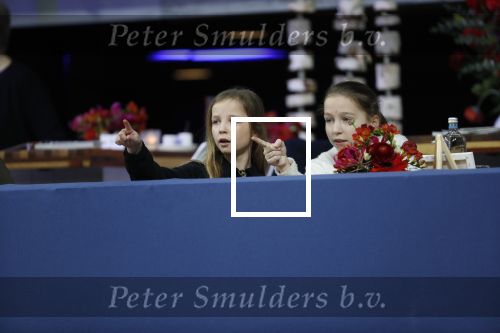 Amsterdam26 januari 2020
Prinses Margarita met haar man Tjalling ten Cate en hun dochters Julia en Paola bij Jumping Amsterdam in de RAI