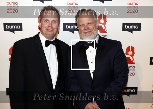 Hilversum 9 maart 2020
Uitreiking Buma awards in studio 21 op het mediapark. Ricardo Klaverdijk met compagnon