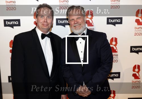 Hilversum 9 maart 2020
Uitreiking Buma awards in studio 21 op het mediapark. Ricardo Klaverdijk met compagnon