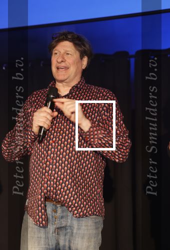 Zaandam 11 maart 2020
Het boeckenbal in de Bullekerk in Zaandam . Rob Muntz met gulp open