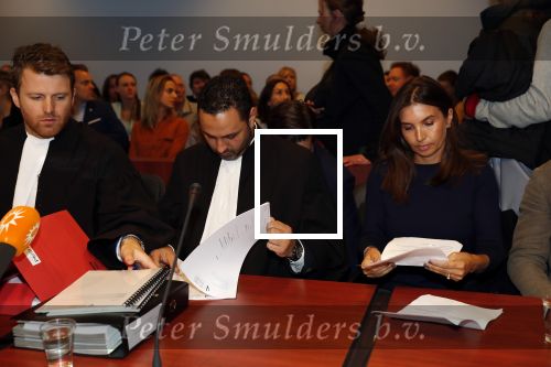 Lelystad 15 januari 2020
Rechtszaak Rosanna Kluivert en haar zoon Nino Wilkes tegen het tv programma Tros Opgelicht bij de rechtbank in Lelystad. Rosanna met haar advocaat Royce de Vries