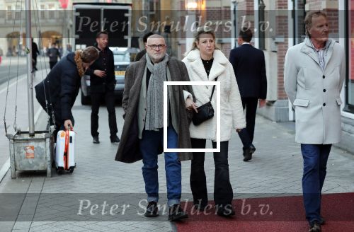 Amsterdam 19 januari 2020
Herdenkingsdienst Martin Elfrink de partner van Andre v Duin die afgelopen maandag overleden is . De Dienst was in het deLamar theater. Serge Henri Valcke met Celeste Verstraete