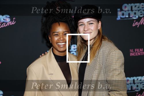 Amsterdam 27 januari 2020
Premiere Onze Jongens in Miami in Tuschinski. Shary-An Nivillac  met vriendin