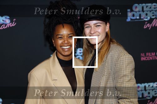 Amsterdam 27 januari 2020
Premiere Onze Jongens in Miami in Tuschinski. Shary-An Nivillac  met vriendin