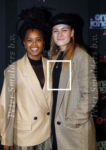 Amsterdam 27 januari 2020
Premiere Onze Jongens in Miami in Tuschinski. Shary-An Nivillac  met vriendin