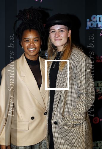 Amsterdam 27 januari 2020
Premiere Onze Jongens in Miami in Tuschinski. Shary-An Nivillac  met vriendin