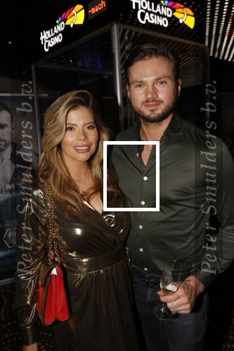 Amsterdam 27 februari 2020
Presentatie parfum Philipp Plein in het Holland casino. Stephanie Tency met vriend