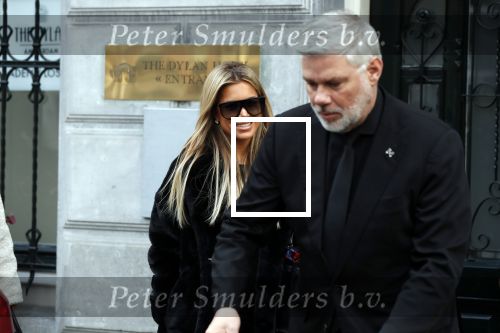 Amsterdam 3 februari 2020
Sylvie Meis vertrekt na dag werken vanuit hotel The Dylan.