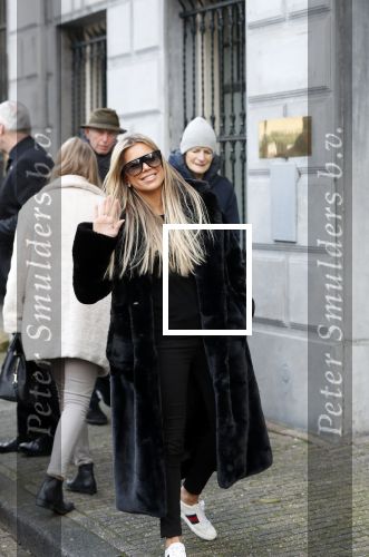 Amsterdam 3 februari 2020
Sylvie Meis vertrekt na dag werken vanuit hotel The Dylan.