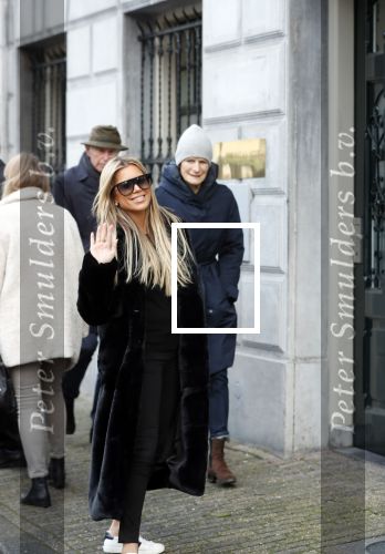 Amsterdam 3 februari 2020
Sylvie Meis vertrekt na dag werken vanuit hotel The Dylan.