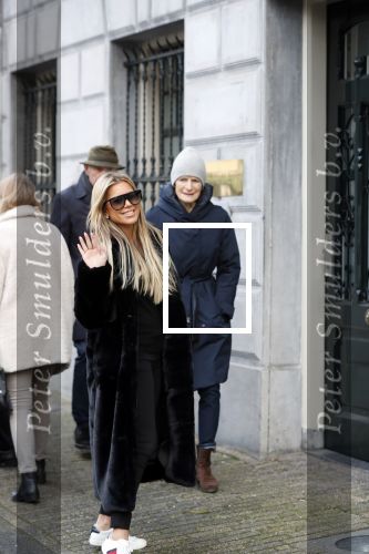 Amsterdam 3 februari 2020
Sylvie Meis vertrekt na dag werken vanuit hotel The Dylan.