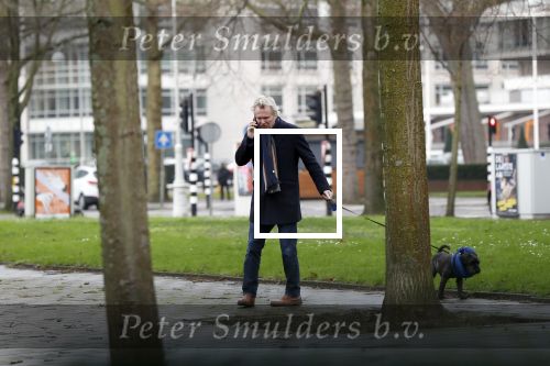 Amsterdam 17 januari 2020
Tom Egbers laat al bellend zijn hond uit