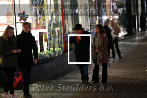 Amsterdam 10 februari 2020
Youp v t Hek  en zijn vrouw Debbie Petter . Youp eet een pepermuntje