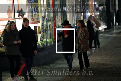 Amsterdam 10 februari 2020
Youp v t Hek  en zijn vrouw Debbie Petter . Youp eet een pepermuntje