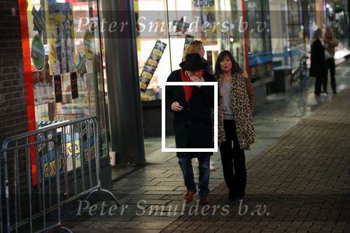 Amsterdam 10 februari 2020
Youp v t Hek  en zijn vrouw Debbie Petter . Youp eet een pepermuntje