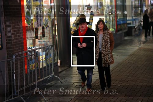 Amsterdam 10 februari 2020
Youp v t Hek  en zijn vrouw Debbie Petter . Youp eet een pepermuntje