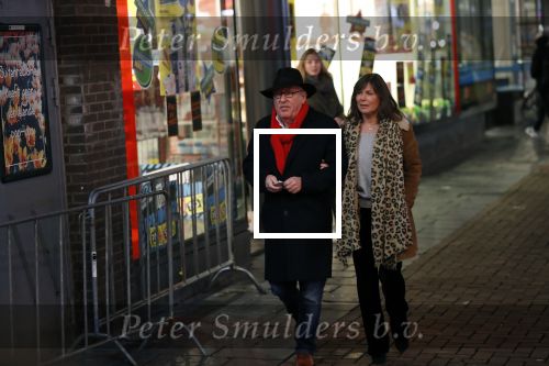 Amsterdam 10 februari 2020
Youp v t Hek  en zijn vrouw Debbie Petter . Youp eet een pepermuntje