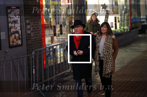 Amsterdam 10 februari 2020
Youp v t Hek  en zijn vrouw Debbie Petter . Youp eet een pepermuntje