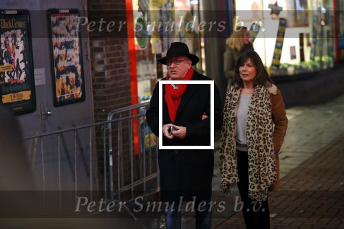 Amsterdam 10 februari 2020
Youp v t Hek  en zijn vrouw Debbie Petter . Youp eet een pepermuntje