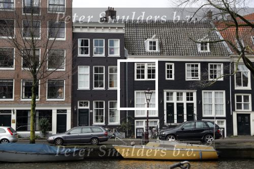 Amsterdam 28 januari 2020
Youp v t Hek op zijn fiets op de gracht waar hij weer in een huis woont.