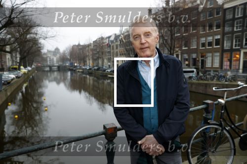 Amsterdam 4 maart 2021
Andre v Duin thuis in zijn huis en op straat op de grachten in Amsterdam.