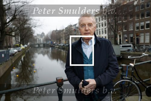 Amsterdam 4 maart 2021
Andre v Duin thuis in zijn huis en op straat op de grachten in Amsterdam.