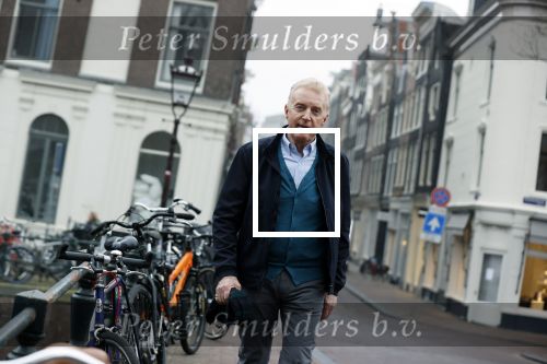 Amsterdam 4 maart 2021
Andre v Duin thuis in zijn huis en op straat op de grachten in Amsterdam.