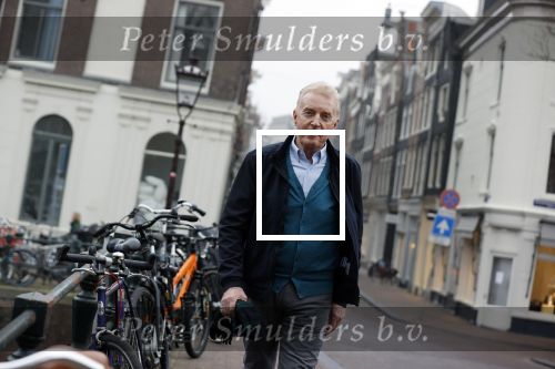 Amsterdam 4 maart 2021
Andre v Duin thuis in zijn huis en op straat op de grachten in Amsterdam.