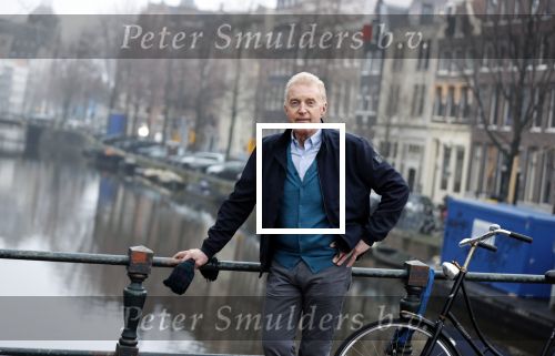Amsterdam 4 maart 2021
Andre v Duin thuis in zijn huis en op straat op de grachten in Amsterdam.
