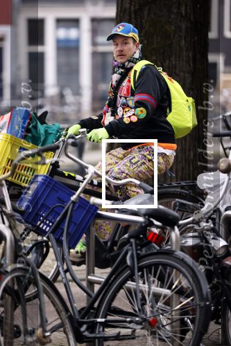 Amsterdam 4 maart 2021
Bas Kosters op de fiets in Amsterdam
