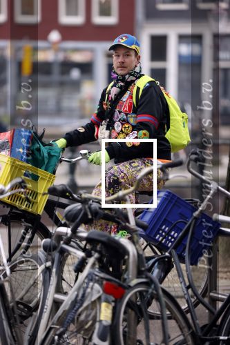 Amsterdam 4 maart 2021
Bas Kosters op de fiets in Amsterdam