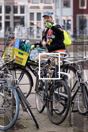 Amsterdam 4 maart 2021
Bas Kosters op de fiets in Amsterdam