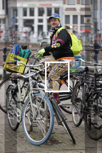 Amsterdam 4 maart 2021
Bas Kosters op de fiets in Amsterdam