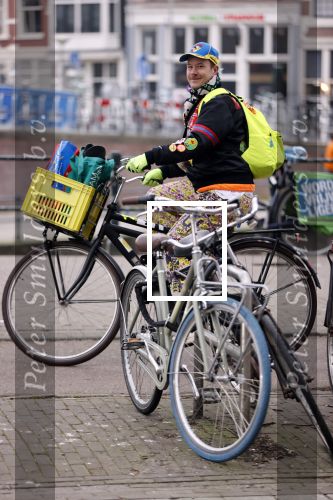 Amsterdam 4 maart 2021
Bas Kosters op de fiets in Amsterdam