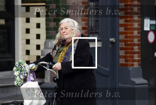 Amsterdam 18 februari 2021
Herma Krabbe met haar fiets in Amsterdam zuid
