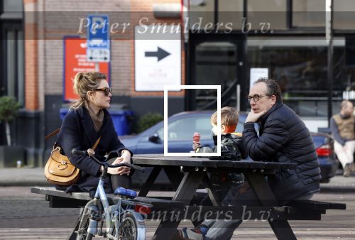 Amsterdam 21 februari 2021
Joost Nijsen  met zijn vriendin en ex van Joost Zwagerman Maaike Pereboom. Maaike heeft een zoontje van Joost Zwagerman
