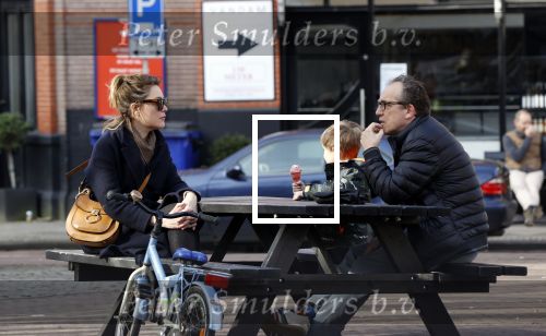 Amsterdam 21 februari 2021
Joost Nijsen  met zijn vriendin en ex van Joost Zwagerman Maaike Pereboom. Maaike heeft een zoontje van Joost Zwagerman