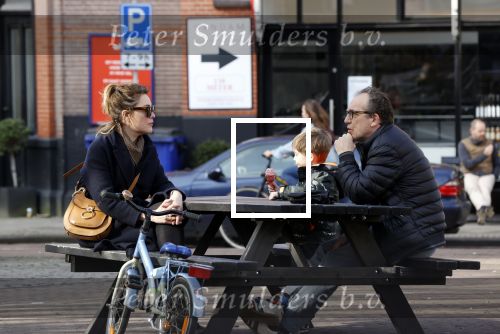 Amsterdam 21 februari 2021
Joost Nijsen  met zijn vriendin en ex van Joost Zwagerman Maaike Pereboom. Maaike heeft een zoontje van Joost Zwagerman