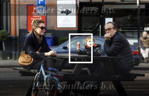 Amsterdam 21 februari 2021
Joost Nijsen  met zijn vriendin en ex van Joost Zwagerman Maaike Pereboom. Maaike heeft een zoontje van Joost Zwagerman