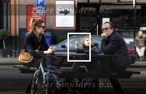 Amsterdam 21 februari 2021
Joost Nijsen  met zijn vriendin en ex van Joost Zwagerman Maaike Pereboom. Maaike heeft een zoontje van Joost Zwagerman