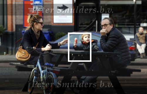 Amsterdam 21 februari 2021
Joost Nijsen  met zijn vriendin en ex van Joost Zwagerman Maaike Pereboom. Maaike heeft een zoontje van Joost Zwagerman