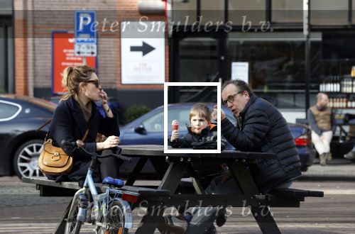 Amsterdam 21 februari 2021
Joost Nijsen  met zijn vriendin en ex van Joost Zwagerman Maaike Pereboom. Maaike heeft een zoontje van Joost Zwagerman