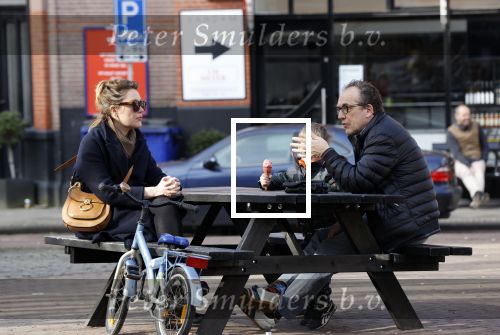 Amsterdam 21 februari 2021
Joost Nijsen  met zijn vriendin en ex van Joost Zwagerman Maaike Pereboom. Maaike heeft een zoontje van Joost Zwagerman