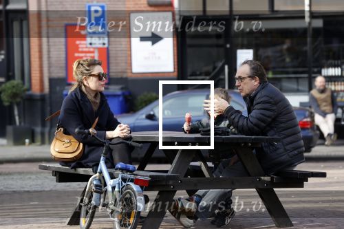 Amsterdam 21 februari 2021
Joost Nijsen  met zijn vriendin en ex van Joost Zwagerman Maaike Pereboom. Maaike heeft een zoontje van Joost Zwagerman